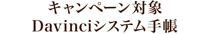 対象ダ・ヴィンチシステム手帳