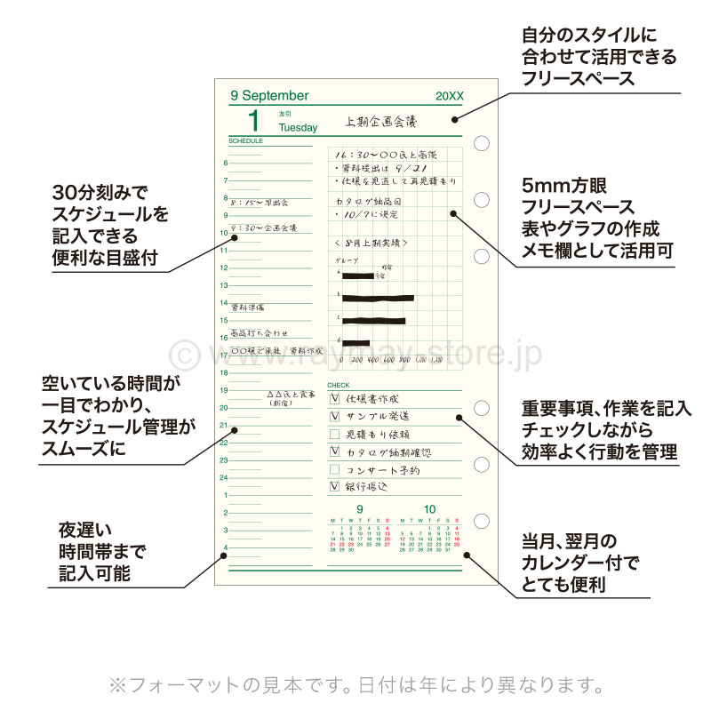 ダ・ヴィンチ リフィル 2027年日付入 聖書サイズ デイリー / レイメイ