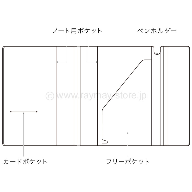 スーパーハッピーガール メモ帳 A5サイズ ビジネスノートカバー A5 / レイメイストア / 株式会社レイメイ藤井