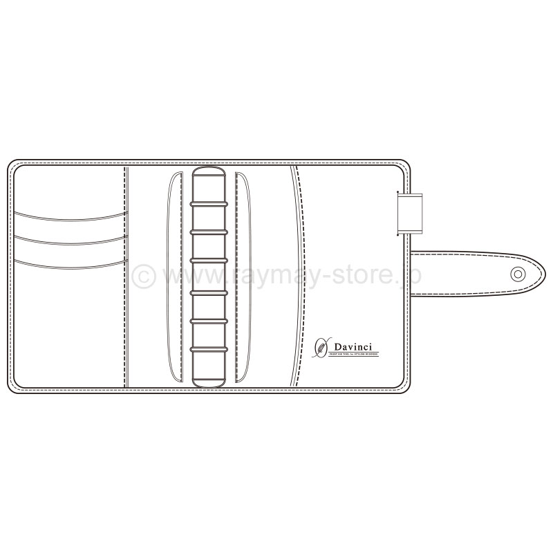 ダ・ヴィンチ ロロマホック ポケットサイズ システム手帳（リング20mm