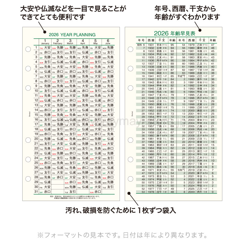 令和　万年暦　萬年暦　携帯版　A5サイズ 楽天市場】萬年暦 令和版の通販
