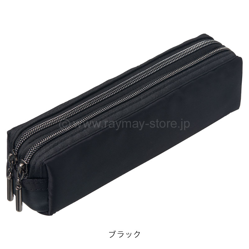 黒いジッパー式ペンケース 332131530001100-1.jpg