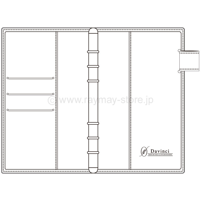 ダ・ヴィンチ オイルレザー ジャストリフィル 聖書サイズ システム手帳