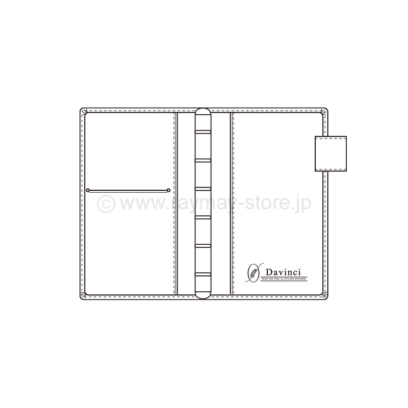 ダ・ヴィンチ グランデ オリーブレザー ポケットジャストリフィル