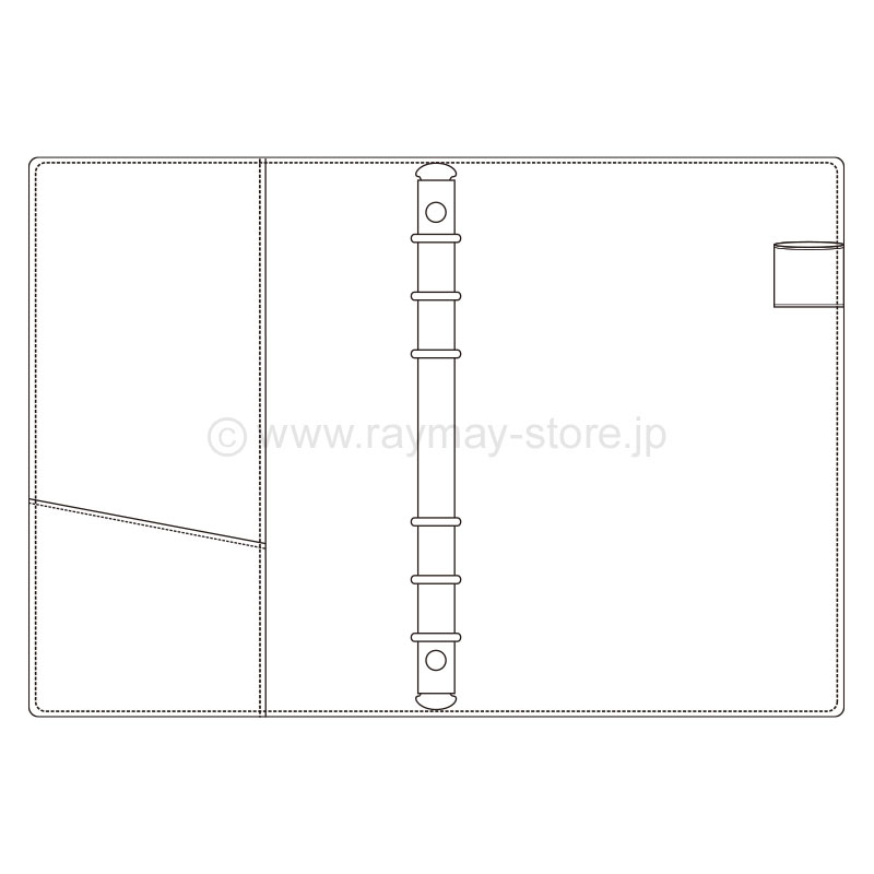 キーワード A5スリムサイズ システム手帳（リング15mm） / レイメイ