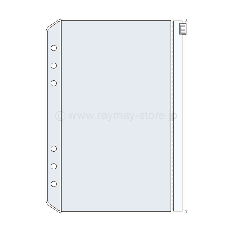 ケプト マルチ収納ファイル用リフィル カードケース（6穴） / レイメイ