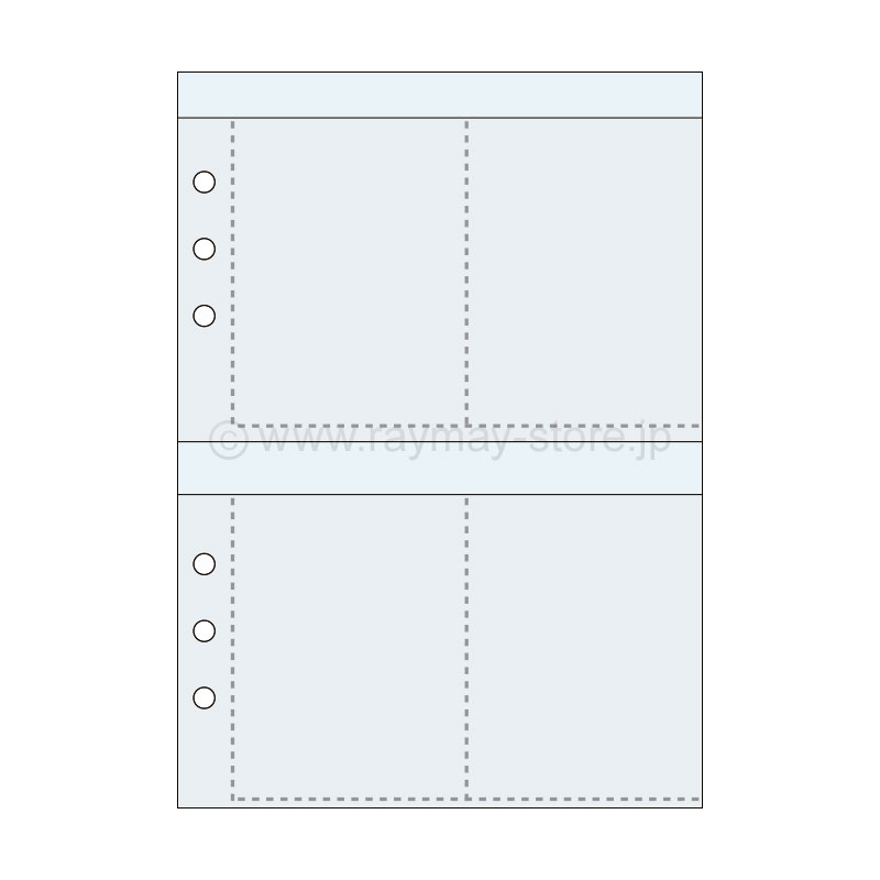 ケプト マルチ収納ファイル用リフィル カードケース（6穴） / レイメイ