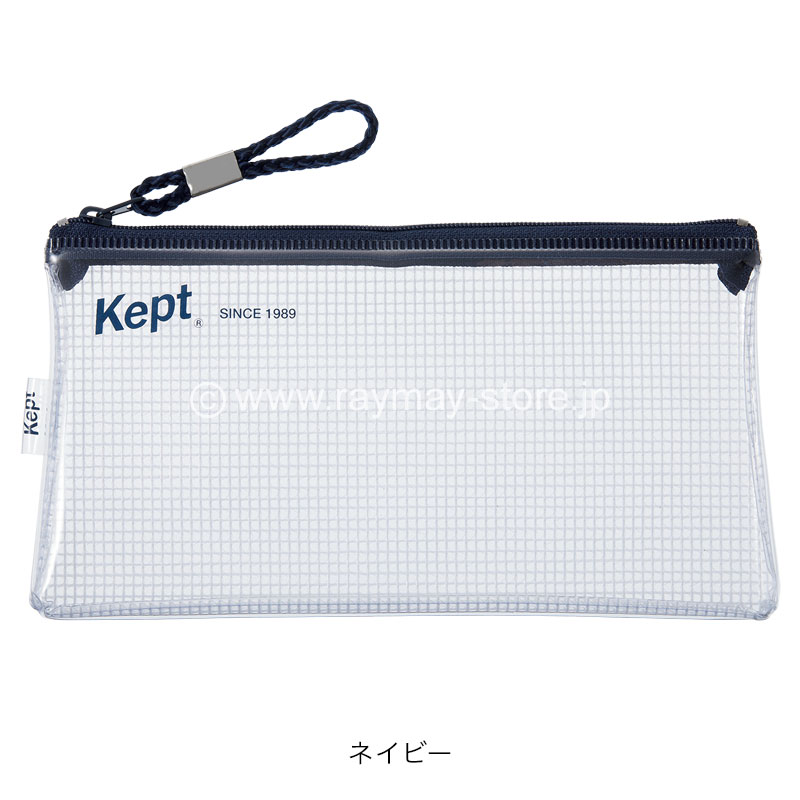お手軽価格で贈りやすい ケプト kept ペンケース 筆箱 クリア ポーチ おしゃれ ブランド ペンポーチ メッシュ ワンポイント シンプル  クリアケース discoversvg.com