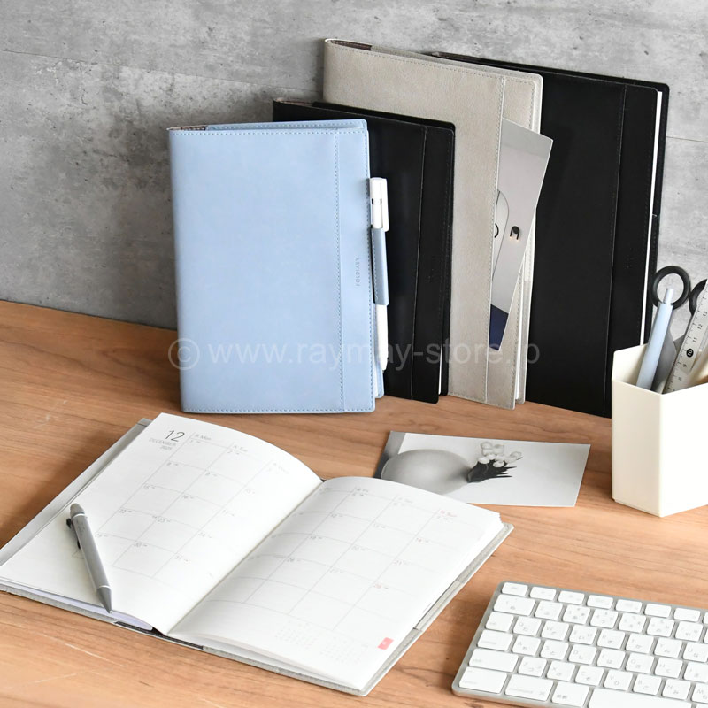 フォルダイアリー 2026年 PU合皮 B5サイズ（マンスリー＋別冊ノート