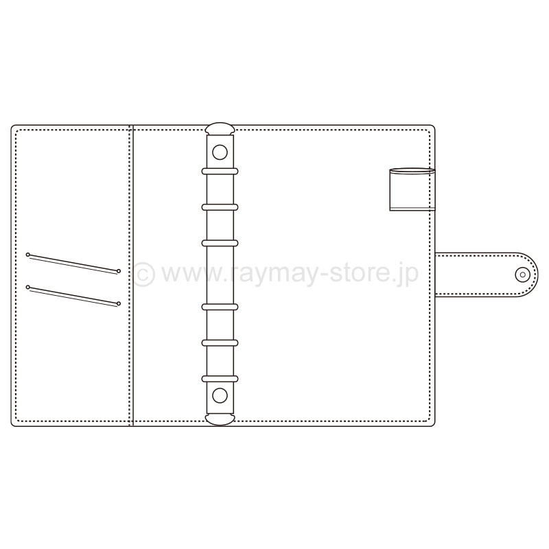 キーワード 聖書サイズ システム手帳（リング15mm） / レイメイ